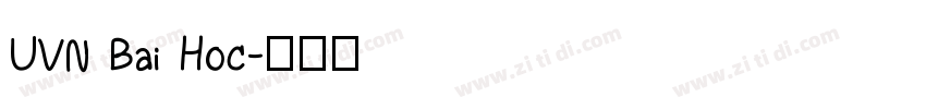 UVN Bai Hoc字体转换